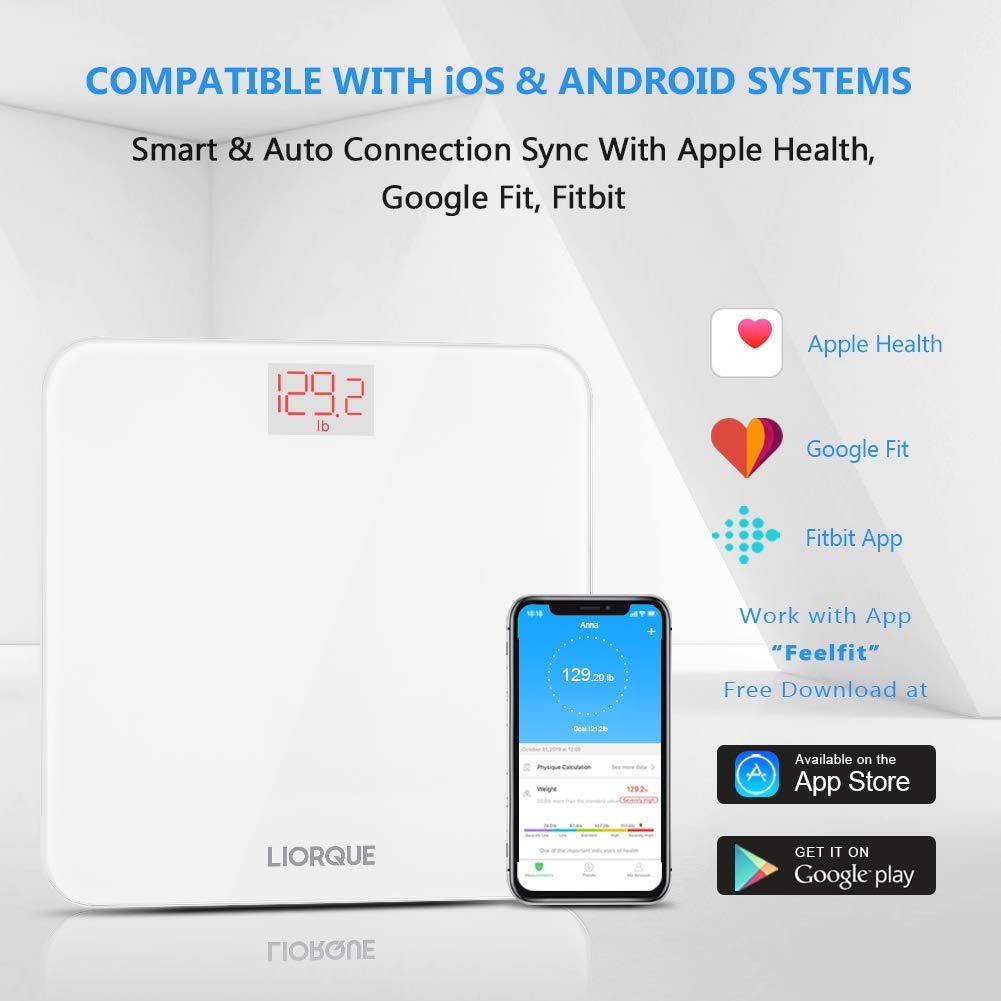 Digital Body Weight Scale with Bluetooth & App Connectivity