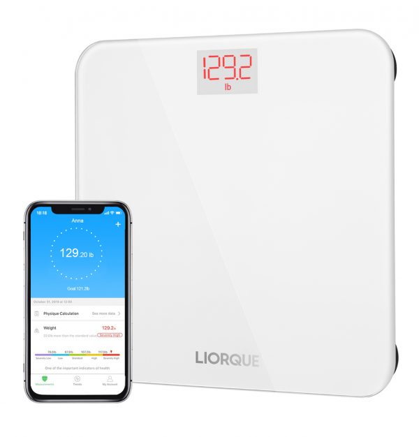 180KG Bluetooth Bathroom Scales Body Fat BMI Monitor Weighing Scale iOS ANDROID 