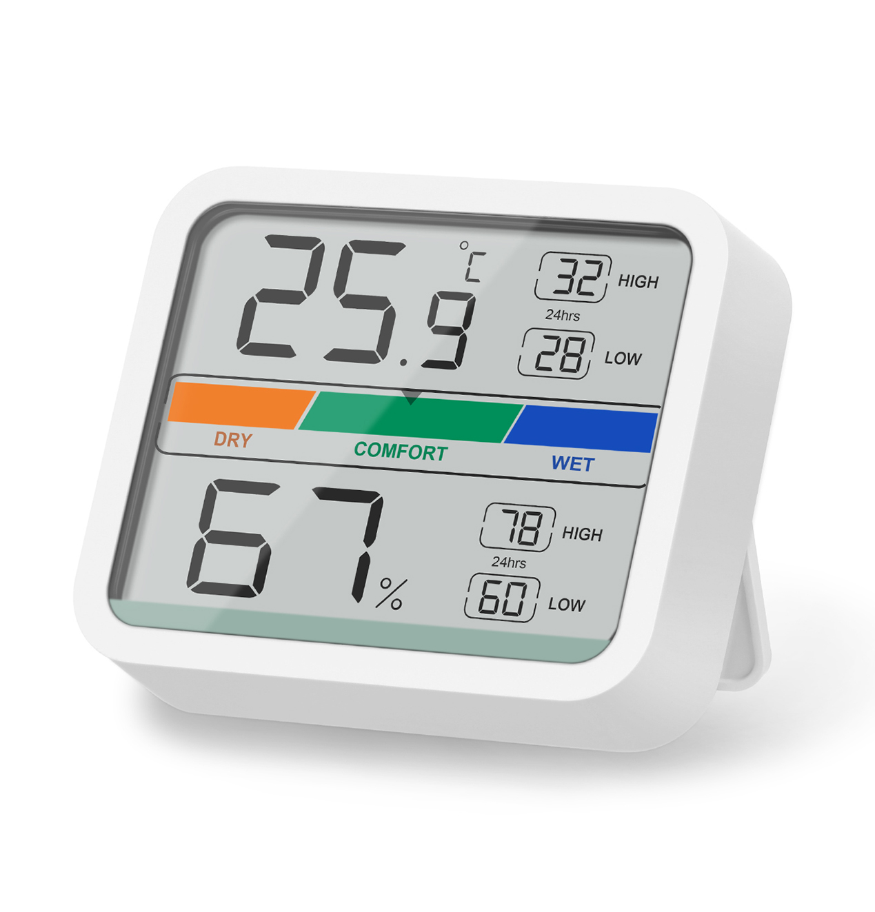 Room Thermometer Digital Indoor Hygrometer Thermometer, Mini Temperature  Monitor And Hygrometer For Home Office Air Comfort, Max/min Records