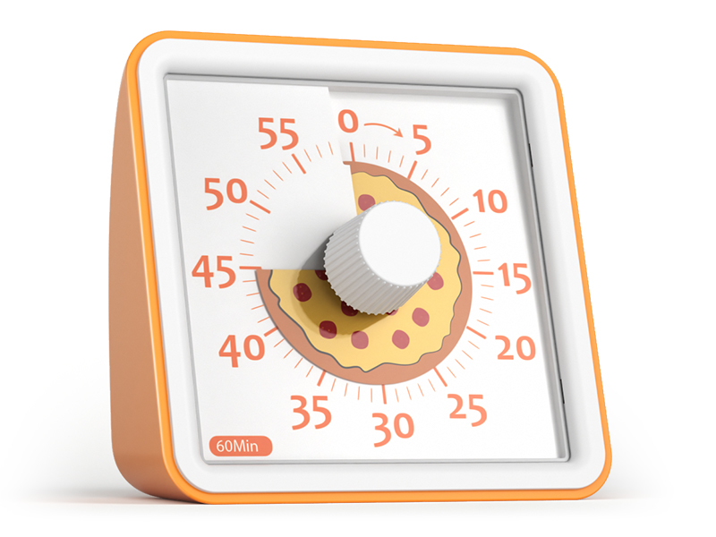 Visual Timer 60-Minute Silent Countdown Timer Loud Alarm Kids